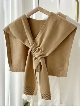 Solid Color Shoulder Wrap Scarf/Cape